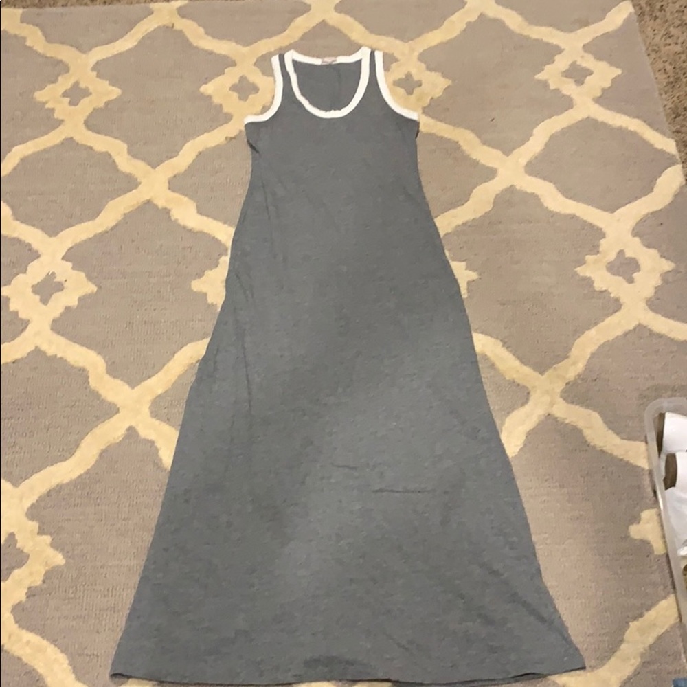 GAP gray cotton maxi dress size small